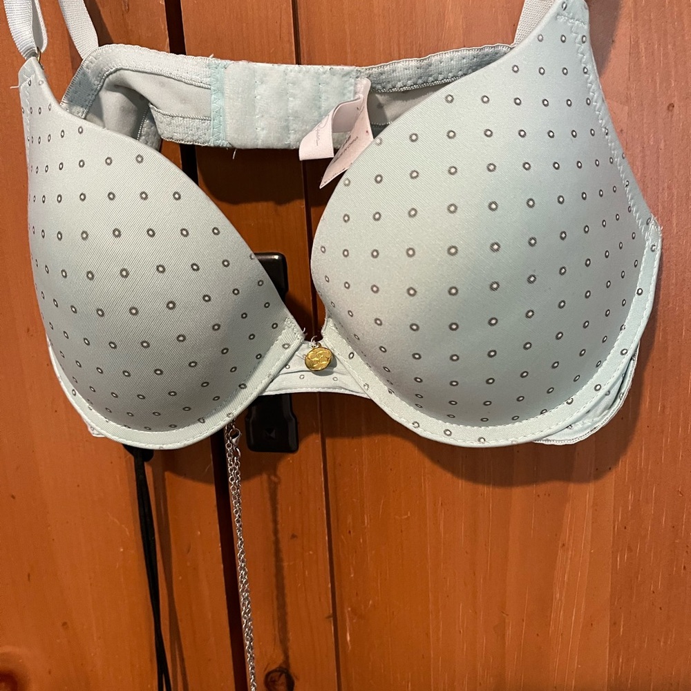 Jessica Simpson Blue Underwire Bra with Adjustable Straps